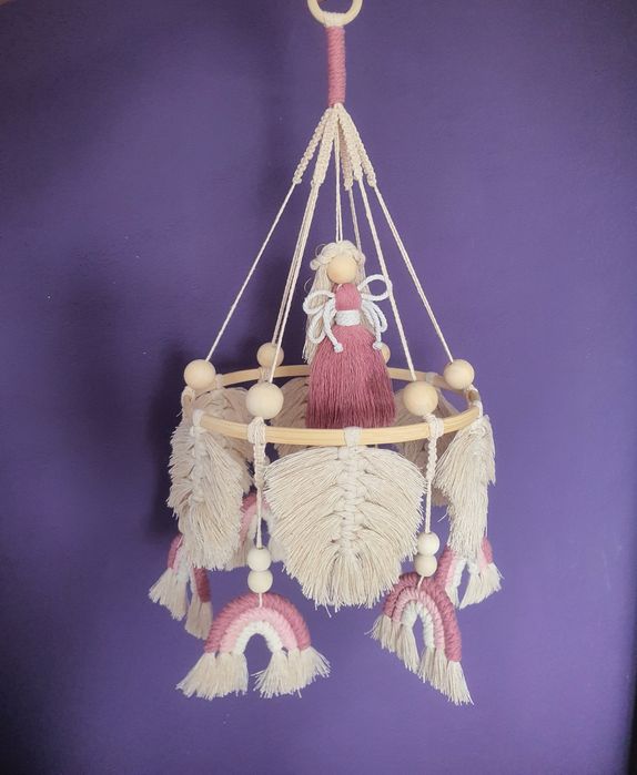 Макраме декорация за бебешка стая | Ръчно изработен подарък | Бохо сти