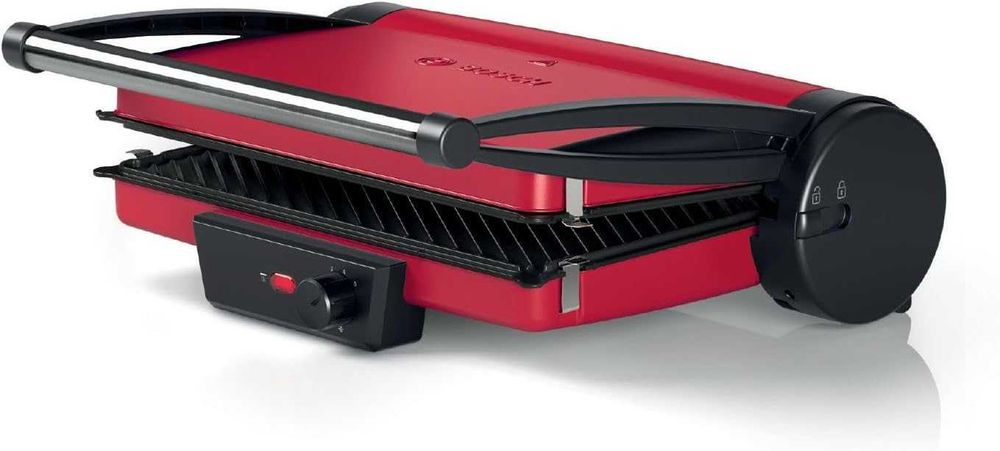 Електрическа настолна скара Bosch, контактна скара 3 в 1, TCG4104