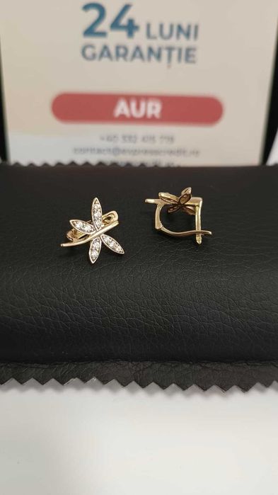 (Ag24) Cercei aur 14K 3.38gr B43804.2- Garantie 2 ani!