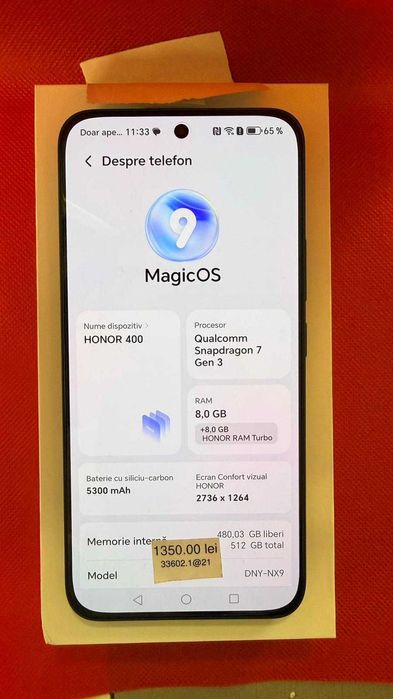 Telefon Honor 400 5G (Ag.21)