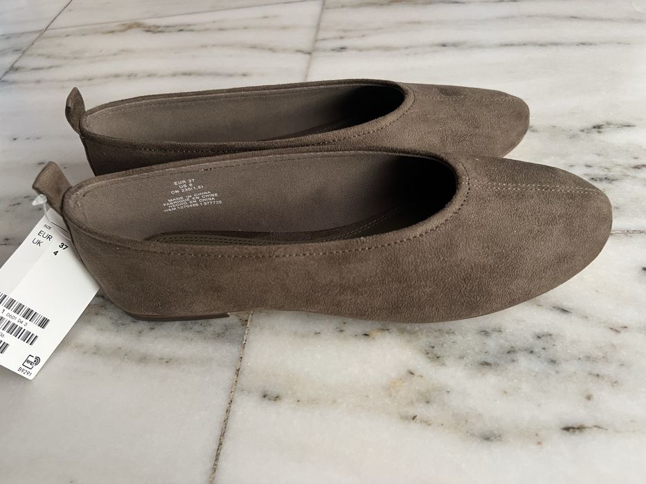 Кафяви балерини H&M