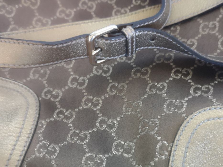 Gucci, чанта естествена кожа и текстил