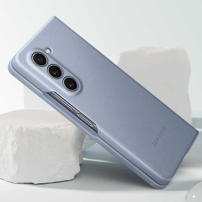 Husa Galaxy Z Fold 5/6 + S Pen / Fold 5 Eco-Leather / Clear case / folie de protectie