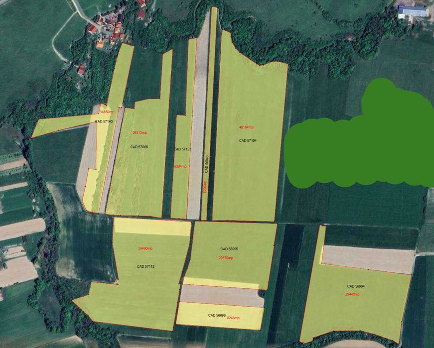 Teren agricol 19,87 ha de vânzare – Tilecuș, comuna Tileagd, județul Bihor