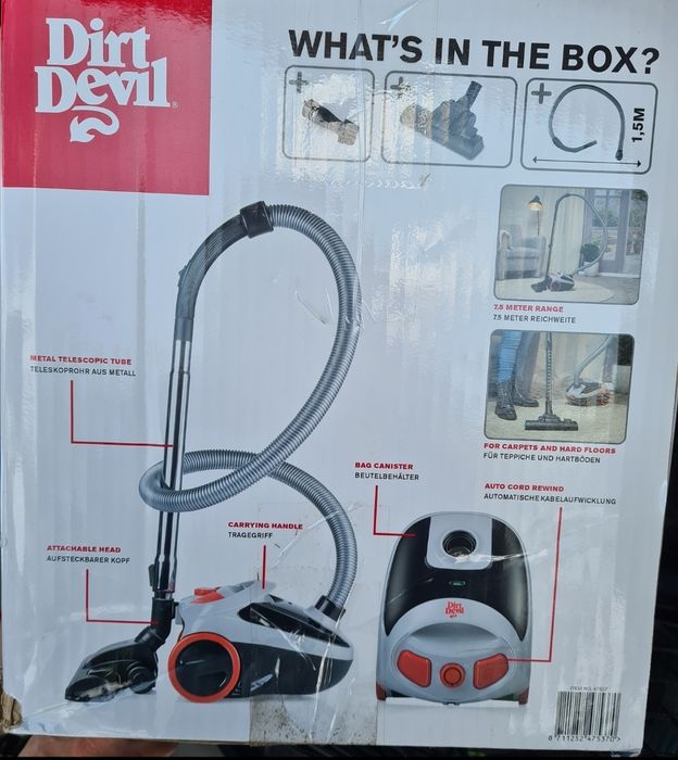 Прахосмукачка с торба Dirt Devil DD2001