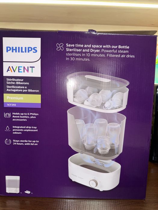 Стерилизатор Philips Avent - Premium, с функция изсушаване