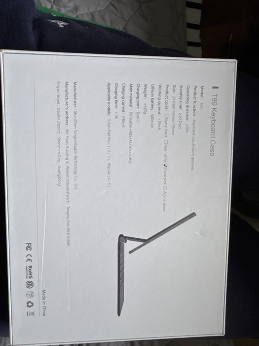 Husa cu tastatura ipad pro 11 inch air 4/5 Roz