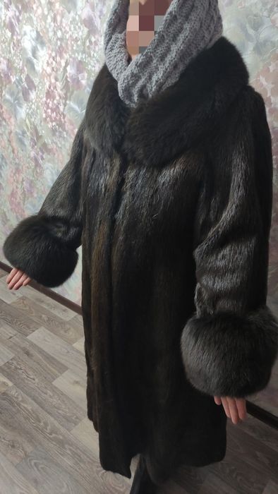 Шуба натуральная нутрия
