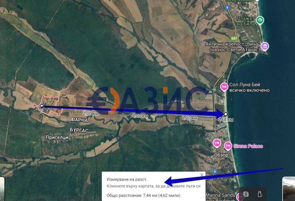 Продава се Парцел в с. Попович, Област Варна - 500 кв.м за 20 €/кв.м - Снимка #3