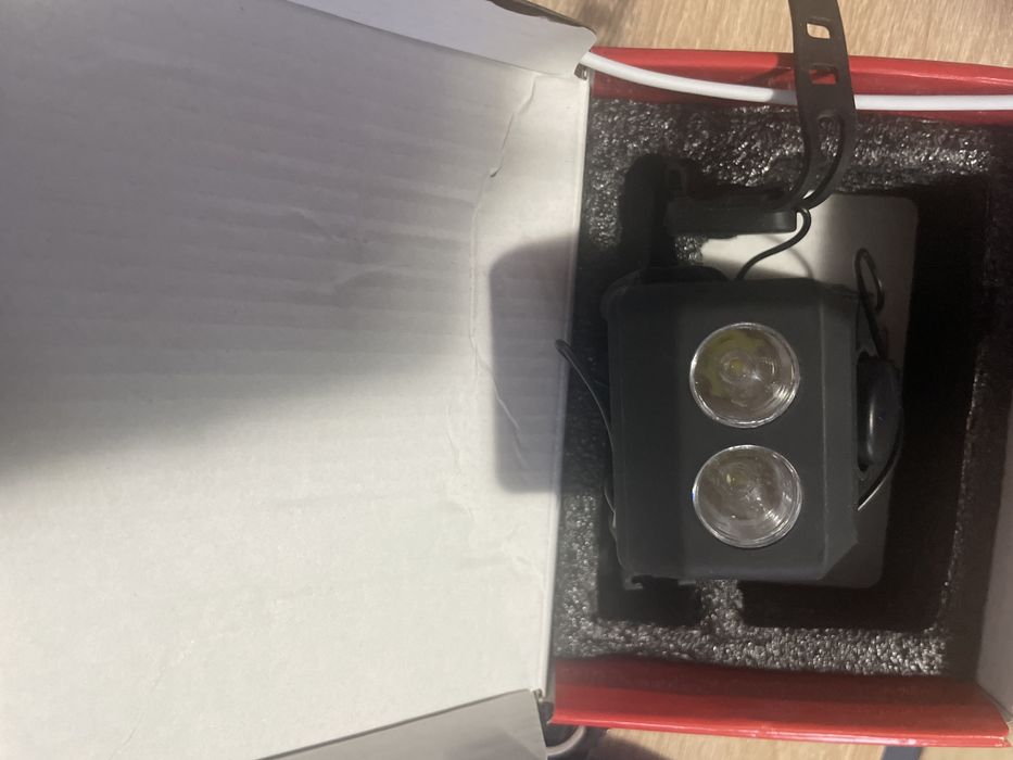 Lampă bicicletă cu claxon + suport telefon – ca nouă