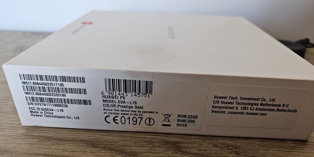 Huawei P9 - Gold Edition, 32GB extensibil SdCard,Dual Sim, Dual Camera