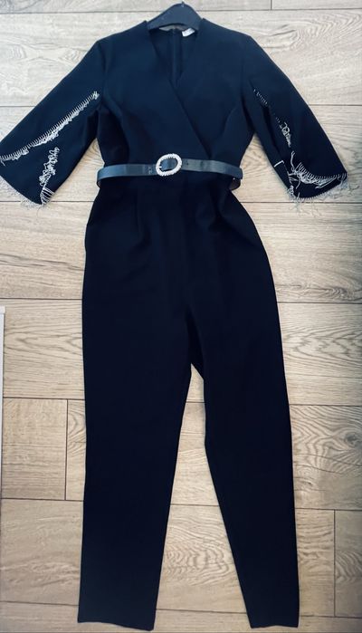 Черен стилен гащеризон