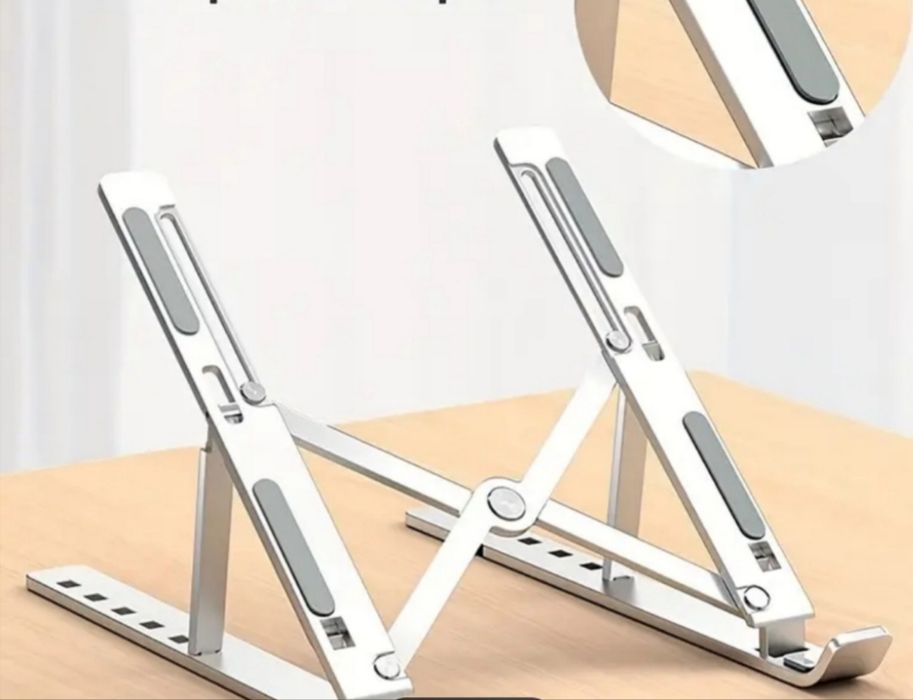 Suport stand universal de aluminiu : laptop/tabletă/telefon/tastatură
