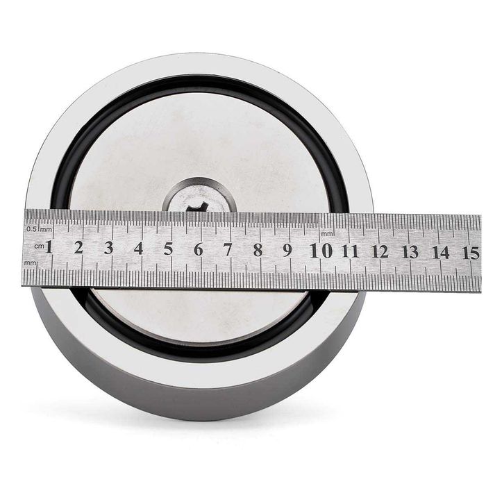 120mm 650кг МАГНИТ за магнитен риболов, с кука (халка) Magnet fishing