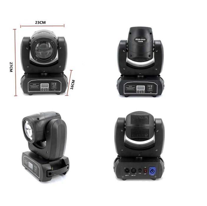 Moving head 120 w 4 buc + case transport cadou