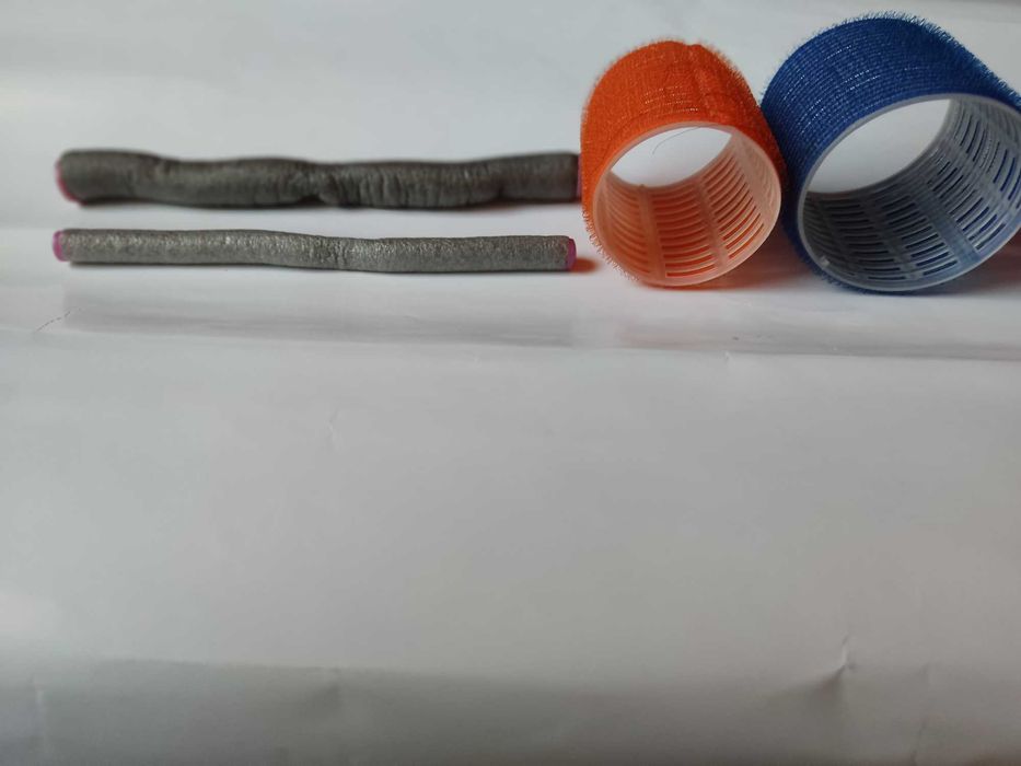 Oпашка коса естествена - ролки за къдрене - пръчки и за обем (велкро)