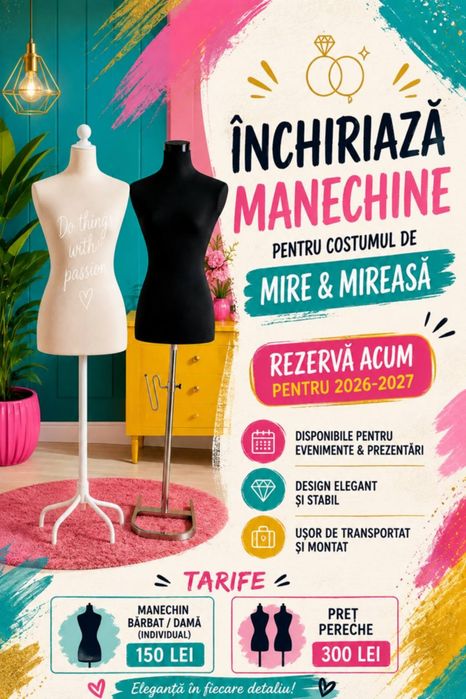 Manechin pentru mire și mireasă