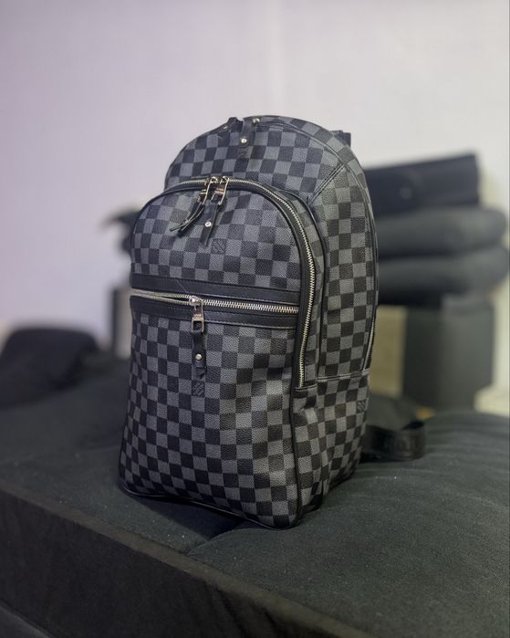 Louis Vuitton Michael Backpack Damier Graphite Black