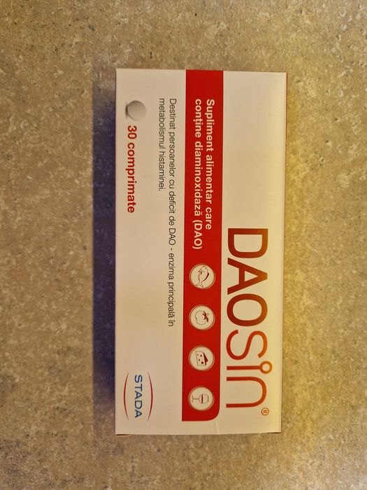 Daosin supliment alimentar cu DAO (diaminozidaza)