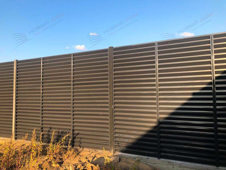 Забор жалюзи еврожалюзи