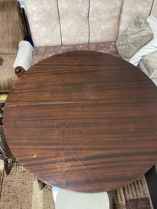 Трапезна разтегателна маса от масив комплект с 4 -ри стола