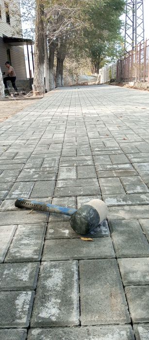 Укладка брусчатки