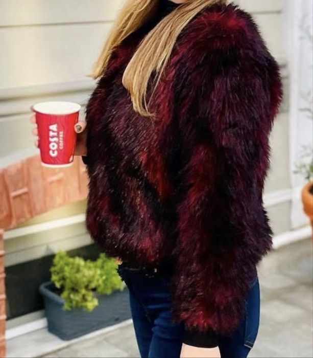 Пухено яке-палто