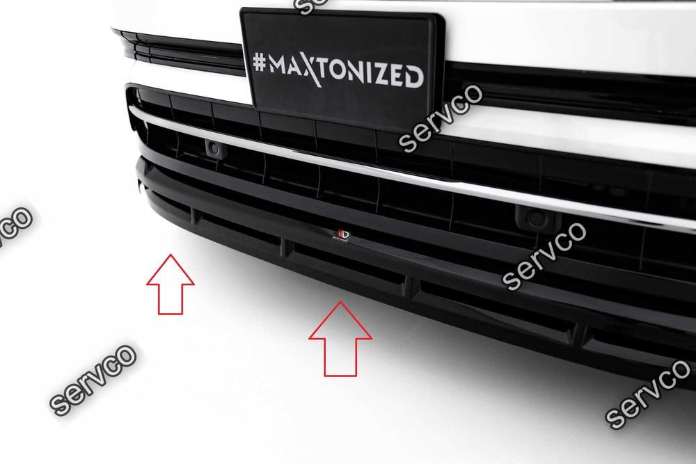 Pachet Set Splitter Exterior Lip Prelungiri Body kit tuning Volkswagen Atlas R-Line Mk1 Facelift 2 2023- v2 - Maxton Design