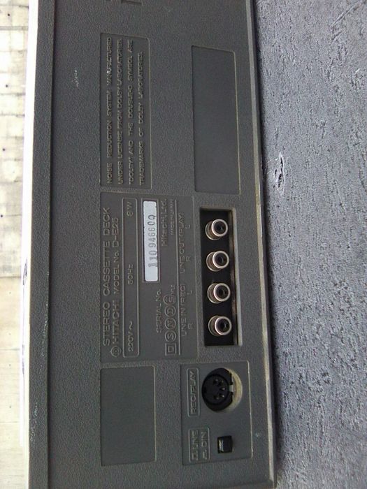 casetofon deck hitachi defect