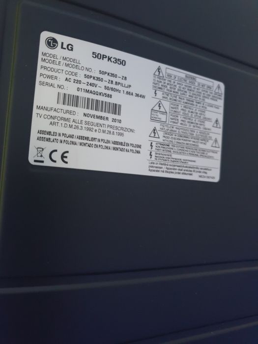 TV Plasma LG 50" (127 cm) - Ideal pentru Gaming / Console (PS/Xbox)