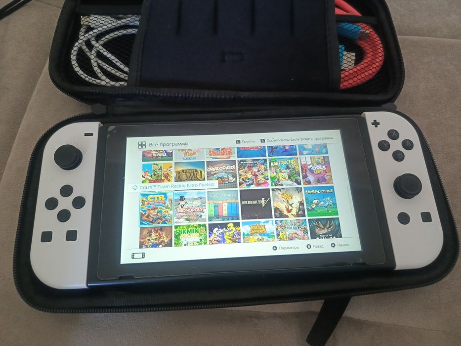 Nintendo Switch V2 +3 fleshka +oʻyinlar+garantiya