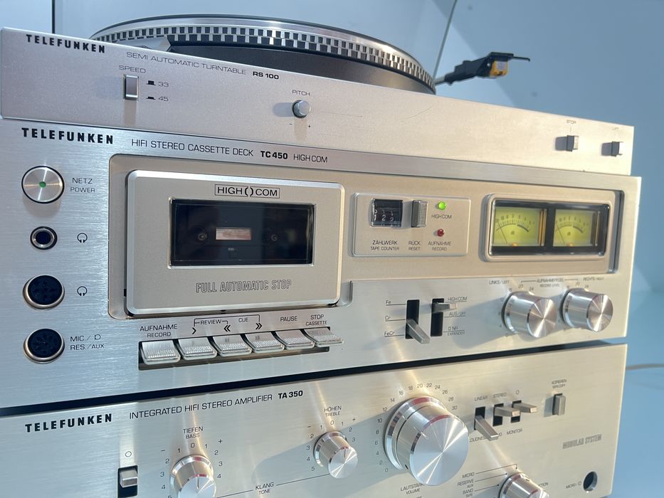 Linie TELEFUNKEN Deck  TC-450 HIGH COM amplificator TA-350, RS-100