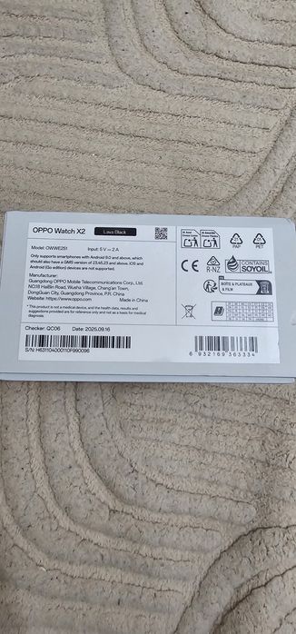Smartwatch OPPO Watch X2, Lava Black.