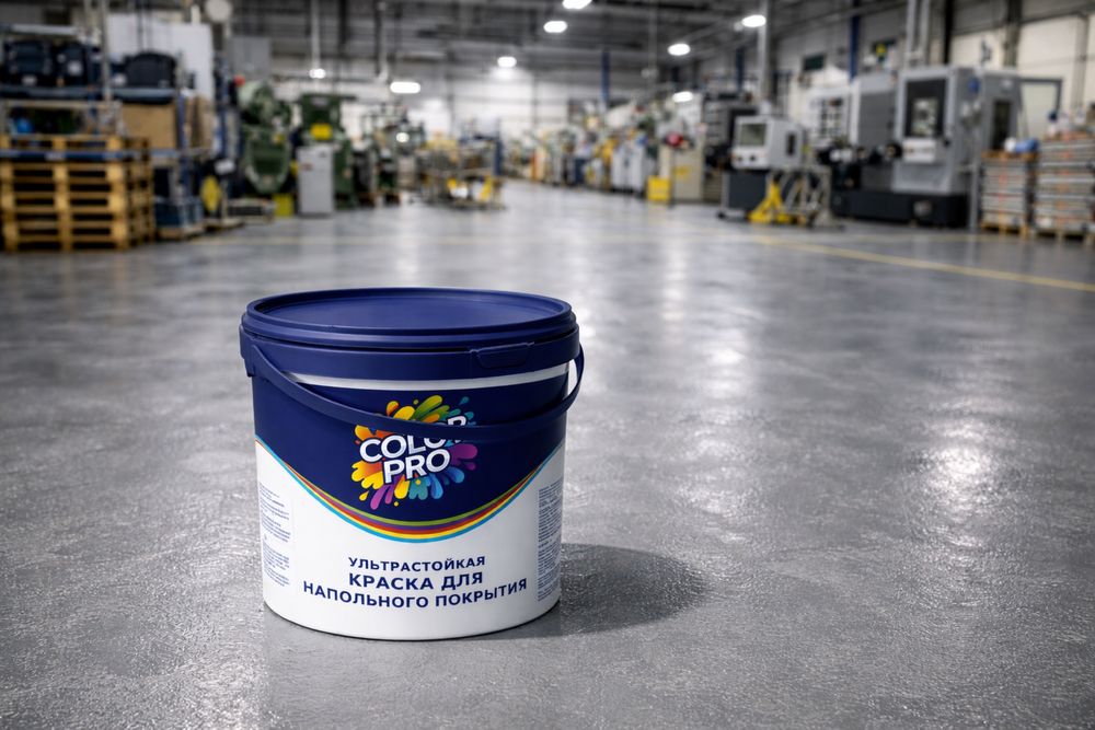 Краска для пола. Ультрастойкая.