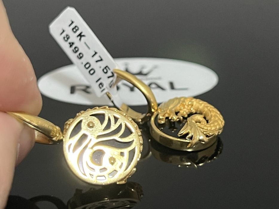 Bijuteria Royal CB : Cercei dama aur 18K 750% 17,57 grame