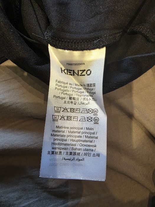 Оригинална черна тениска KENZO Tiger Paris, размер S – FB65TS0204YA