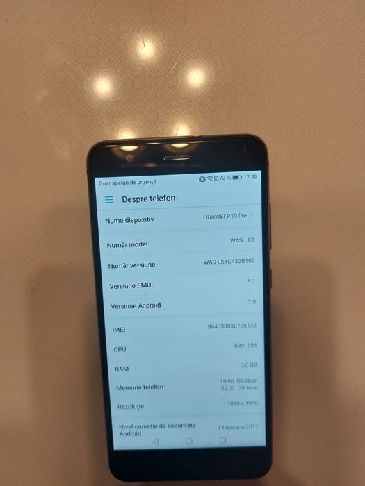 Vand Telefon mobil Huawei P 10 Lite