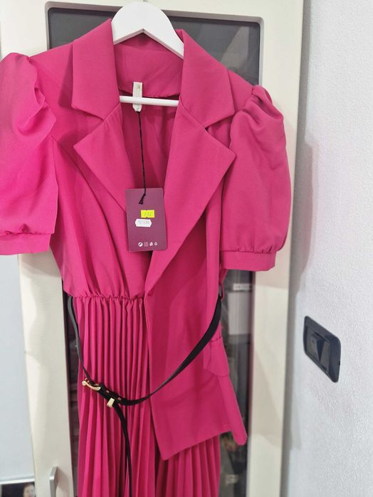 Rochie fucsia stil sacou nou cu eticheta