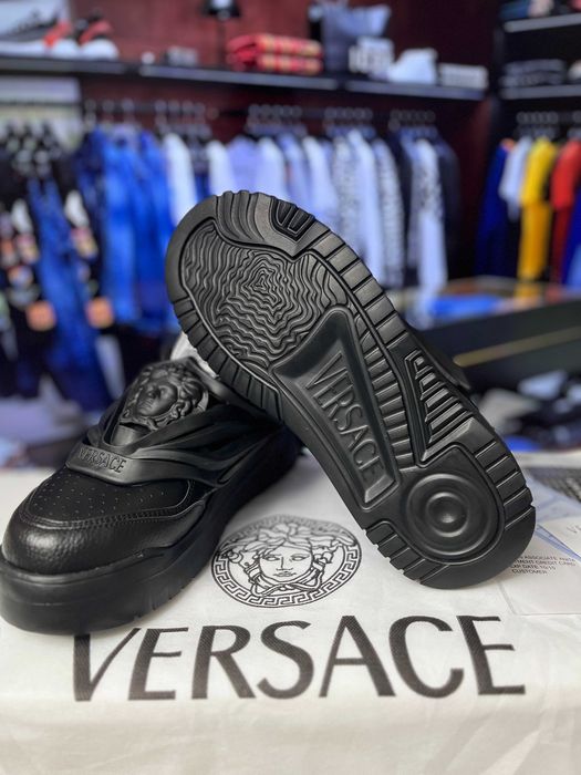 [MĂRIMI PE STOC: 40 / 41] Adidasi/sneakers barbati Versace Odissea Full Black