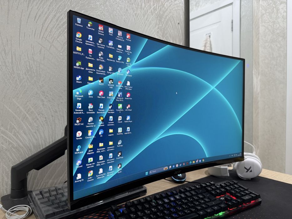 Монитор Acer ED270, 27", 280 Гц, изогнутый VA