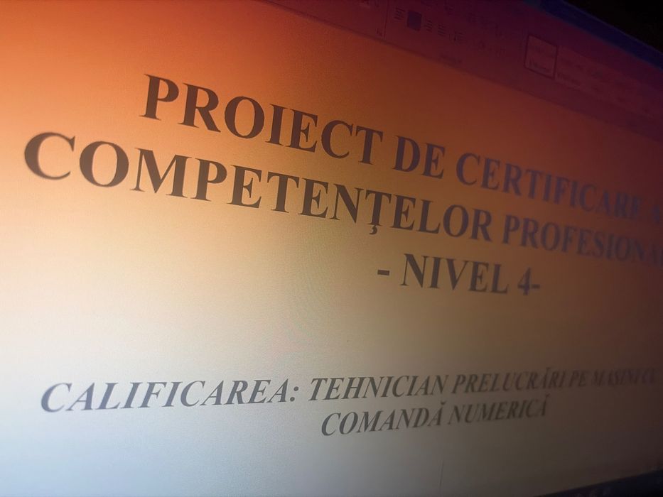 Realizez atestate profesionale pentru clasa a12-a, profil mecanic