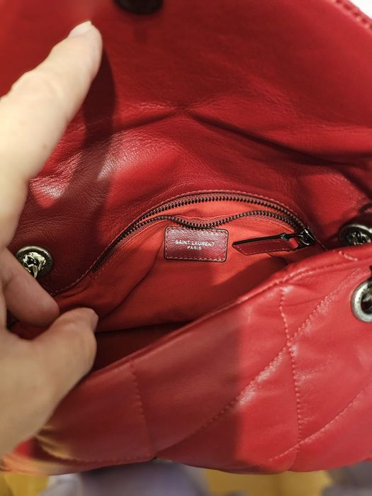 Geanta YSL din piele rosie