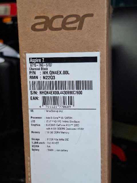 Лаптоп ACER Aspire 7