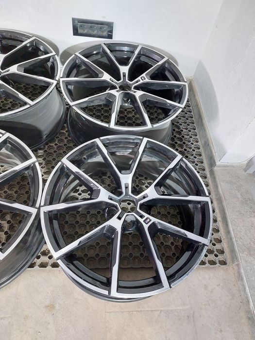 O janta Set jante 20 BMW seria 8 g14 g15 g16 M pachet style 728 finisaj negru diamond cut 8j față 9j spate