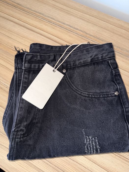 Blugi negri chrome hearts