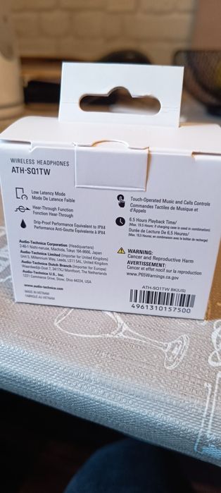 Căști wireless Audio
-Technica ATH-CKS50TW -Noi