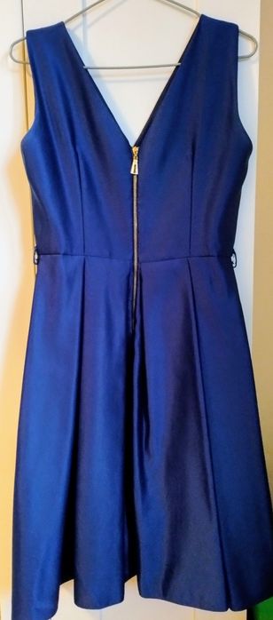 Rochie bleumarin sidefată