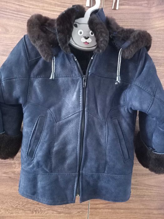 Cojocel blana naturala baiat 3 ani