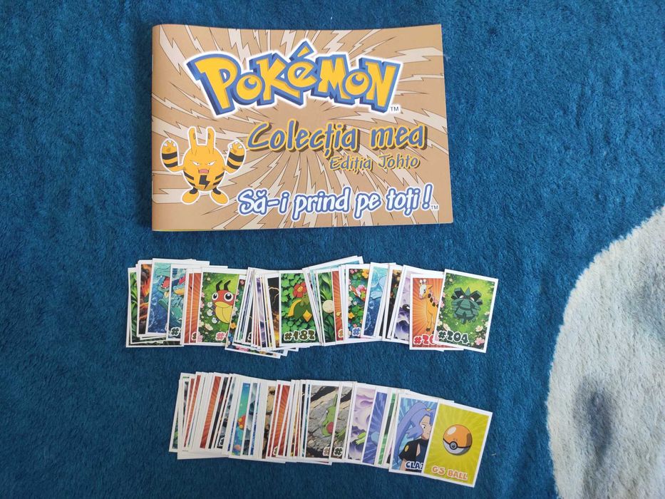 Album Pokemon Chipita (Johto) COMPLET (stickere + album)