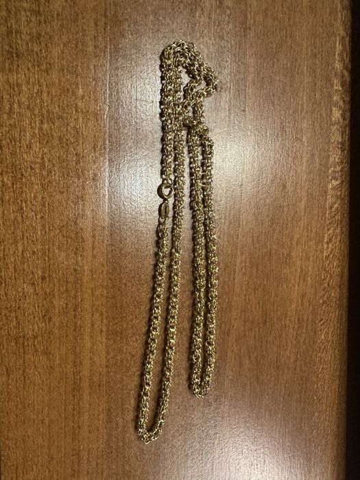 Златен синджир ланец гердан колие накит злато 18 карата гривна италиан